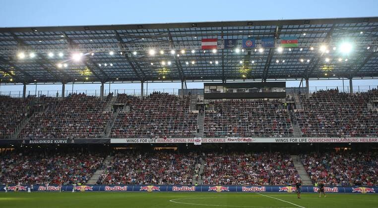 SOCCER - CL, RB SALZBURG,,06.AUG.14 - SOCCER - UEFA Champions League, qualifying, Red Bull Salzburg . Image shows the Red Bull Arena. 