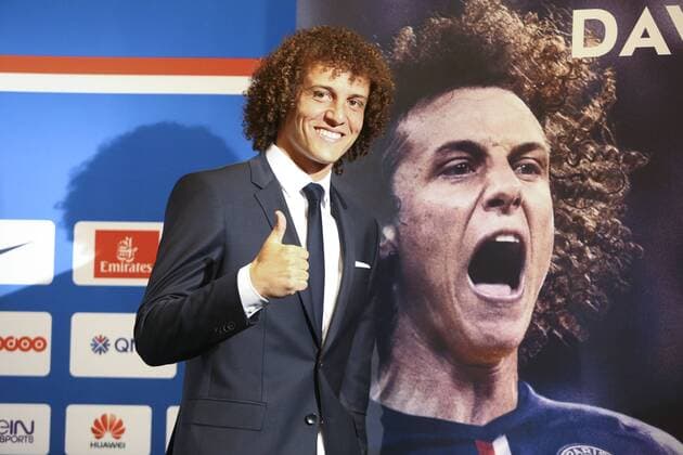 David Luiz FOOTBALL : Presentation DavidLuiz Paris St Germain (PSG) - 07 08 2014 GwendolineLeGoff 