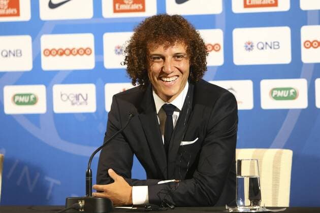 David Luiz FOOTBALL : Presentation DavidLuiz Paris St Germain (PSG) - 07 08 2014 GwendolineLeGoff 