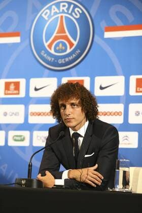 David Luiz FOOTBALL : Presentation DavidLuiz Paris St Germain (PSG) - 07 08 2014 GwendolineLeGoff 