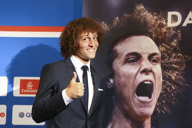 David Luiz FOOTBALL : Presentation DavidLuiz Paris St Germain (PSG) - 07 08 2014 GwendolineLeGoff 