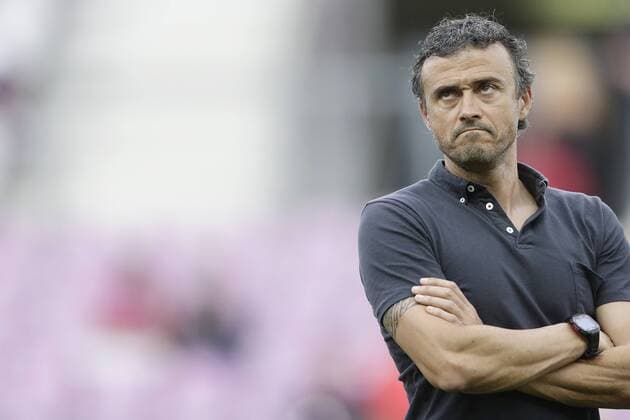 coach Luis Enrique Martinez Garcia of FC Barcelona during the friendly match between Napoli and FC Barcelona at Stade de Geneve on august 6, 2014 in Geneva, Switzerland Napoli v FC Barcelona Friendly 2014 2015 xVIxLaurensxLindhoutxIVx 2495743