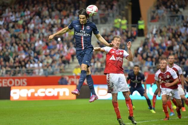 EDINSON CAVANI - FRANCK SIGNORINO FOOTBALL : Reims vs PSG - Ligue 1 - 08 08 2014 AnthonyBIBARD FEP Panoramic 