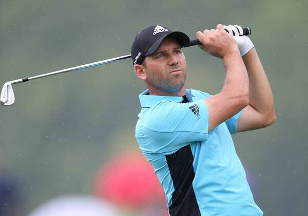August 8, 2014: Sergio Garcia watches a shot during the second round of the PGA Golf Herren Championship at Valhalla Golf Club in Louisville, Ky. GOLF: AUG 08 PGA Golf Herren - PGA Golf Herren Championship - Second Round Icon20143499 EDITORIAL USE ONLY