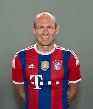 FUSSBALL 1. BUNDESLIGA SAISON 2014 2015 Fototermin beim FC Bayern München 09.08.2014 Arjen Robben Foto: Pressefoto ULMER Axel Grundler xxNOxMODELxRELEASExx 