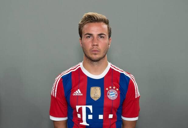 FUSSBALL 1. BUNDESLIGA SAISON 2014 2015 Fototermin beim FC Bayern München 09.08.2014 Mario Goetze Foto: Pressefoto ULMER Axel Grundler xxNOxMODELxRELEASExx 