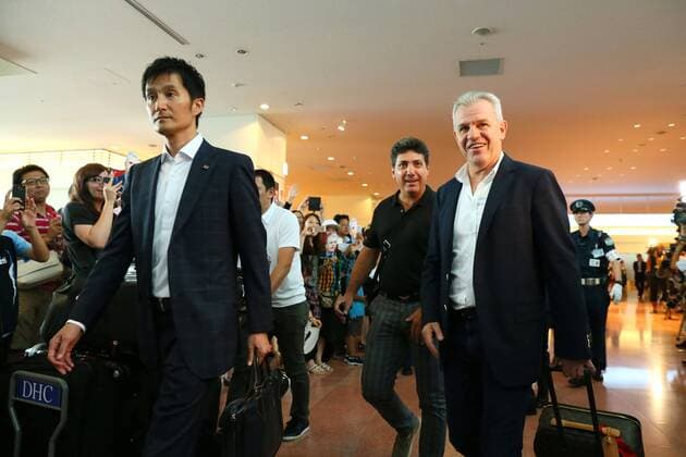 Javier Aguirre (JPN), AUGUST 11, 2014 - Football Soccer : Japan s new signing head coach Javier Aguirre arrives at Haneda Airport in Tokyo, Japan. Noxthirdxpartyxsales  ( 11533)