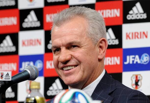 (140811) -- TOKYO, Aug. 11, 2014 -- Japan s new national football team head coach Javier Aguirre of Mexico attends a press conference in Tokyo, Japan, Aug. 11, 2014. ) (SP)JAPAN-TOKYO-FOOTBALL-COACH-PRESS CONFERENCE Stringer 