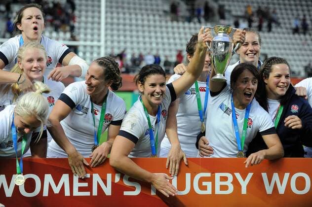 Joy England Katy McLean (England) RUGBY : England - Women s World Cup - Final - 17 08 14 NLeGouic FEP Panoramic 