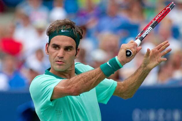 Aug. 17, 2014 - Cincinnati, Ohio, U.S - Roger Federer on Sunday August 17, 2014 during play in the Western & Southern open in Cincinnati, Ohio. - ZUMAs30