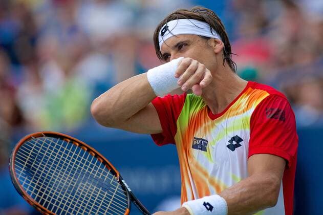 Aug. 17, 2014 - Mason, Ohio, USA - David Ferrer (ESP) in action during Sunday s Championship match of the Western and Southern Open at the Lindner Family Tennis Center, Mason, Ohio. Tennis 2014 - Aug 17 - Western & Southern Open - ZUMAs30