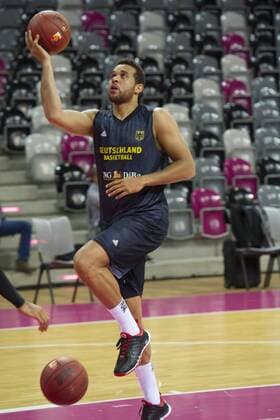 Elias HARRIS, GER, Basketball, Training der Deutschen Basketball Nationalmannschaft in Bonn am 18.08.2014. Â