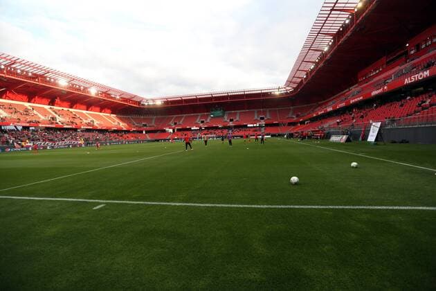 stade du Hainaut de l intŽrieur (Valenciennes) Football : Valenciennes vs Le Havre - Ligue 2 - 22.08.2014 PaulineManet PanoramiC 