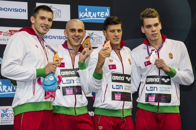 HUN - HUNGARY Bronze Medal 4x100m Medley Men Final 32nd LEN European Championships Berlin GiorgioxScala DBM