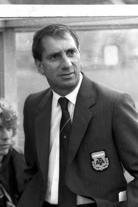 Nationaltrainer Carlos Bilardo (Argentinien)