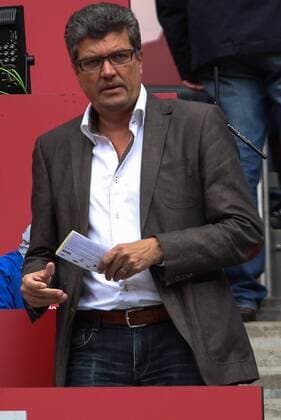 Deutschland, Köln, Rhein Energie Stadion, Fussball, 1. Bundesliga, Saison 2014 2014 , 1. FC Köln - Hamburger SV , Herbert Fandel, Vorsitzender des Schiedsrichter-Ausschusses im Deutschen Fußball-Bund (DFB)