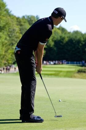 Aug. 29, 2014 - Norton, Massachusetts, United States - August 29, 2014: Jimmy Walker putts at the 12th hole during the first round of the Deutsche Bank Championship at TPC Boston. Anthony Nesmith CSM GOLF 2014: Deutsche Bank Championship AUG 29 - ZUMAc04
