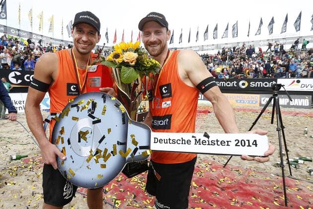Deutsche Meisterschaft Beachvolleyball, Timmendorfer Strand: Kay Matysik Jonathan Erdmann - Deutsche Meister 2014 xHOCHxZWEIx