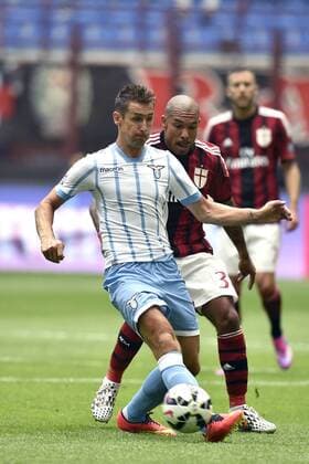 Miroslav Klose Lazio, Nigel De Jong Milan - Mailand 31-08-2014 Stadio Giuseppe Meazza, Football Calcio Serie A AC Mailand vs Lazio Rom andreaxstaccioli