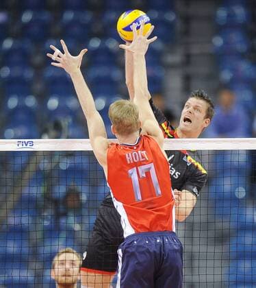 2014.08.31 KRAKOW ARENA FIVB MENS VOLLEYBALL WORLD CHAMPIONSHIP 2014 BELGIUM - USA: PIETER VERHEES  20140831NB064