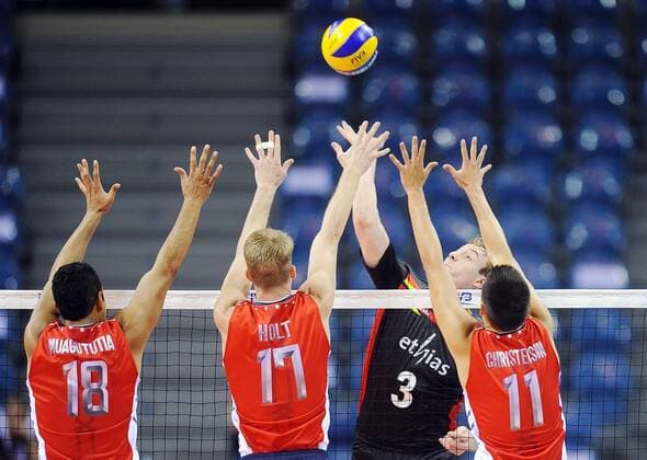 2014.08.31 KRAKOW ARENA FIVB MENS VOLLEYBALL WORLD CHAMPIONSHIP 2014 BELGIUM - USA: SAM DEROO  20140831NB066