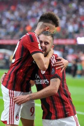 JEREMY MENEZ, STEPHAN EL SHAARAWY - Serie A 2014 2015 - AC Milan - Lazio Roma -