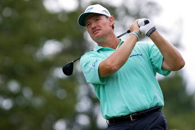 Aug. 31, 2014 - Norton, Massachusetts, United States - August 31, 2014: Ernie Els at the 10th tee during the third round of the Deutsche Bank Championship at TPC Boston. Anthony Nesmith CSM GOLF 2014: Deutsche Bank Championship AUG 31 - ZUMAc04