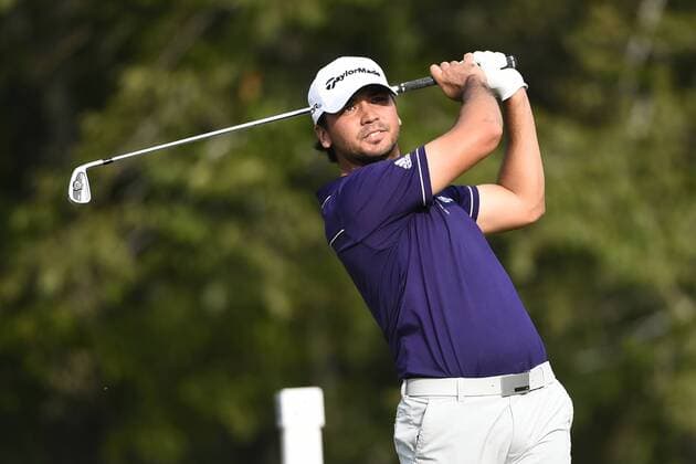 Aug. 31, 2014 - Norton, Massachusetts, USA - August 31, 2014 - Norton, Mass. - Jason Day hits off the 17th tee during the third round of the PGA Golf Herren FedEx Cup playoffs, Deutsche Bank Championship, held at the Tournament Players Club in Norton Massachusetts. Eric Canha CSM Golf 2014: Deutsche Bank Championship AUG 31 - ZUMAc04