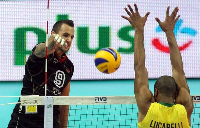 01.09.2014 Katowice(Poland) FIVB Men s Volleyball World Championship Brazil-Germany Pool D György Grozer (L) Germany : 