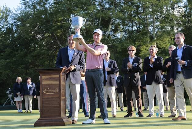 September 1, 2014: Chris Kirk winner of the Deutsche Bank Championship at TPC Boston in Norton, MA. GOLF: SEP 01 PGA Golf Herren - Deutsche Bank Championship - Final Round Icon19086643 EDITORIAL USE ONLY