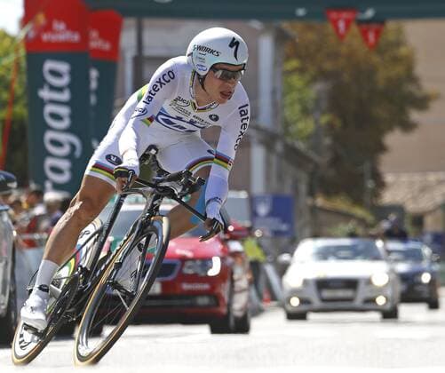 RADSPORT - LA VUELTA (Spanien-Rundfahrt) 2014 - 02.09.2013, 10. ETAPPE - Real Monasterio de Santa Maria de Veruela Borja, Tony MARTIN (GER Omega Pharma - Quick-Step), -