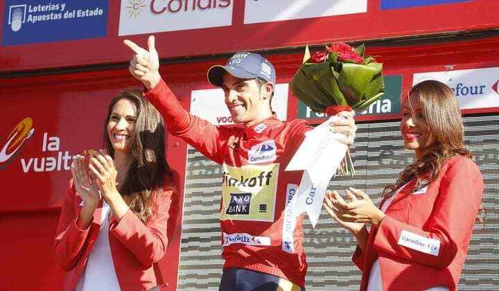 RADSPORT - LA VUELTA (Spanien-Rundfahrt) 2014 - 02.09.2014, 10. ETAPPE - Real Monasterio de Santa Maria de Veruela > Borja, Alberto CONTADOR (ESP Tinkoff - Saxo), -