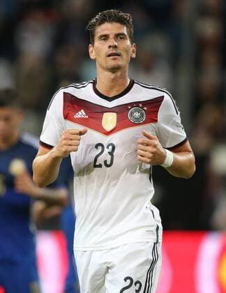 Düsseldorf, DFB , Fussball Herren, Saison 2014 2015, Freundschaftsspiel, Länderspiel, Deutschland vs Argentinien, Germany vs Argentina 03.09.2014, Espritarena Düsseldorf, Mario Gomez, Deutschland,