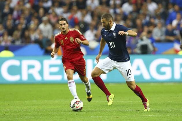 Joge Resurreccion Koke (Esp) vs Karim Benzema (Fra) NEWS : France vs Espagne - Friendly Match - 04 09 2014 GwendolineLeGoff Panoramic 