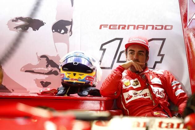 Motorsports: FIA Formula One World Championship 2014, Grand Prix of Italy, 14 Fernando Alonso (ESP, Scuderia Ferrari), xHOCHxZWEIx