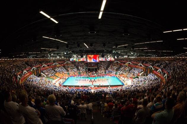 05.09.2014, Spodek, Kattowitz Volleyball, FIVB Volleyball Men s World Championship 2014, Übersicht Spodek Arena
