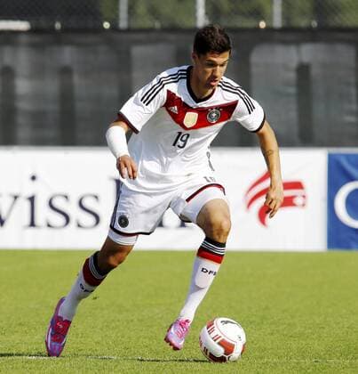 07.09.2014 GC Campus Niederhasli Fussball Herren Saison 20142015 Schweiz-Deutschland U20 0:0 Natnalmannschaft Bild zeigt Tim Kleindienst (GER) Aktion Einzelbild Freisteller Foto 