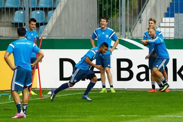 Elias Kachunga (Deutschland) - Abschlusstraining Deutschland U 21 in der MDCC Arena in Magdeburg - Deutschland, Fußball, Mann, Männer,08.09.2014