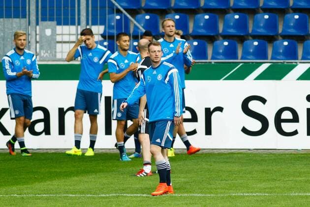 Maximilian Arnold (Deutschland) - Abschlusstraining Deutschland U 21 in der MDCC Arena in Magdeburg - Deutschland, Fußball, Mann, Männer,08.09.2014
