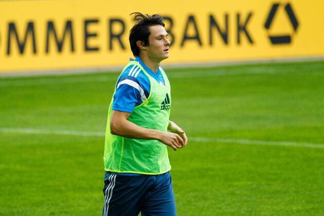 Nico Schulz (Deutschland) - Abschlusstraining Deutschland U 21 in der MDCC Arena in Magdeburg - Einzelbild,Deutschland, Fußball, Mann, Männer,08.09.2014