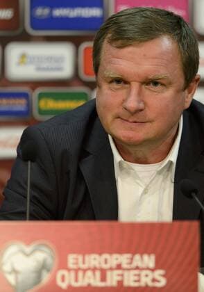 Pavel Vrba, coach of Czech Republic, pictured during the press conference before the Czech Republic vs Netherlands qualification match for football European Cup, Prague, Czech Republic, September 8, 2014. (CTKxPhoto MichalxKamaryt) CTKPhotoOF201409081222801  kmt 4