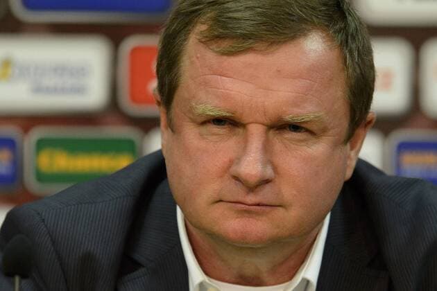 Pavel Vrba, coach of Czech Republic, pictured during the press conference before the Czech Republic vs Netherlands qualification match for football European Cup, Prague, Czech Republic, September 8, 2014. (CTKxPhoto MichalxKamaryt) CTKPhotoOF201409081222601  kmt 7