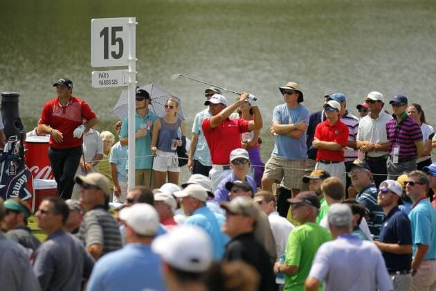 September 12, 2014: Jason Day on the fifteenth tee in the second round of the FedEx Cup - The Tour Championship at East Lake Golf Club in Atlanta, Georgia. GOLF: SEP 12 PGA Golf Herren - TOUR Championship by Coca-Cola - Second Round Icon20373261 EDITORIAL USE ONLY