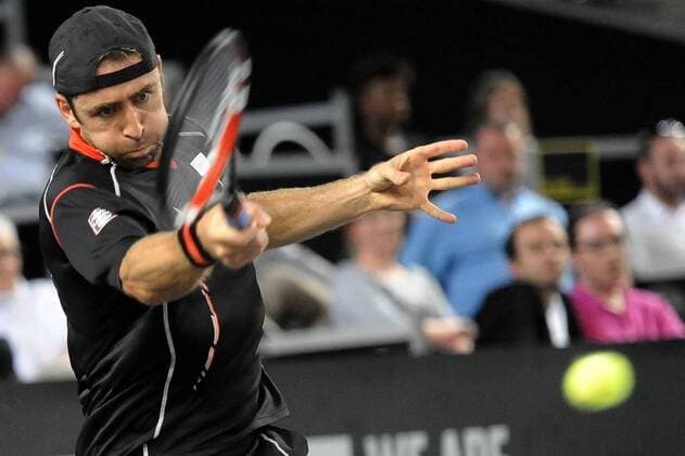 Benjamin Becker (GER), 1. Runde , 6:7 - 6:7, 15.09.14, Moselle Open, ATP Tennis Herren World Tour, Metz Frankreich, EP_pfz