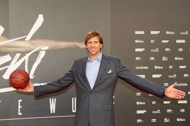 Dirk Nowitzki bei der Nowitzki - Der perfekte Wurf Kinopremiere am 16.09.14 in Köln Nowitzki - Der perfekte Wurf Kinopremiere in Köln, 2014 