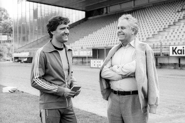 Trainingsauftakt bei Darmstadt 98: Trainer Jörg Berger (li.) und Präsident Georg Schäfer