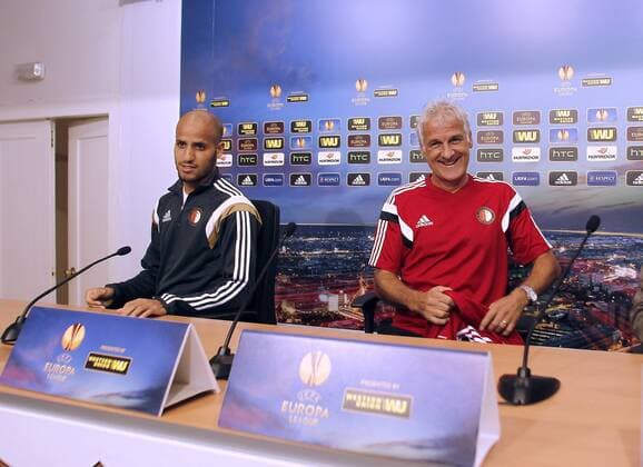 Press conference of Feyenoord Rotterdam coach Fred Rutten and Karim el Ahmadi player. xIÑIGOxHIDALGOx 