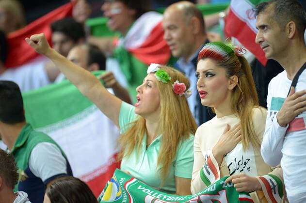Kattowitz, Fans Iran.  140918DAM037