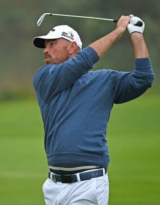 19.09.2014. Newport, Wales. ISPS Handa Wales Open Golf. Day 2. Thomas Bjorn on the approach to 14th green xJonxBromleyx  ActionPlus19091407