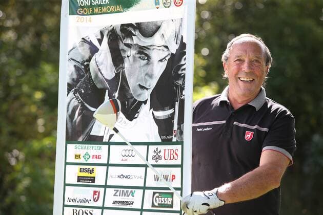 GOLF - Toni Sailer Golf Memorial KITZBUEHEL,AUSTRIA,19.SEP.14 - GOLF, ALPINE SKIING - Toni Sailer Golf Memorial, GC Kitzbuehel. Image shows Rudi Sailer. 